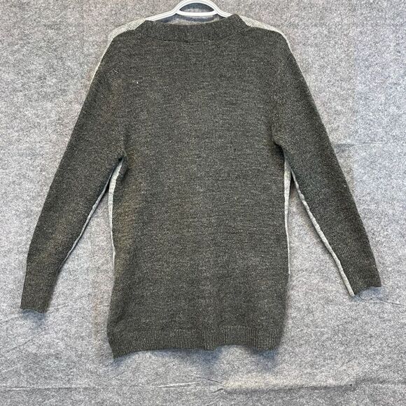 NWT BB DAKOTA STEVE MADDEN Sweater Womens Small Gray Combo Colorblock Cardigan - Picture 12 of 15